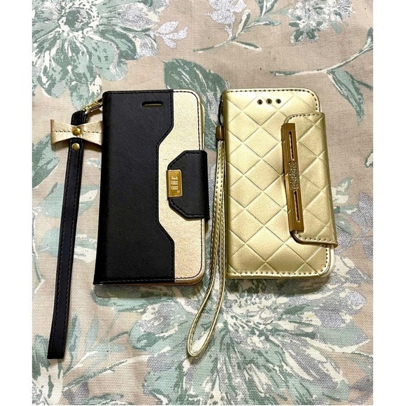 iPhone 6 cases Set of 2 Gold Black - Picture 1 of 6